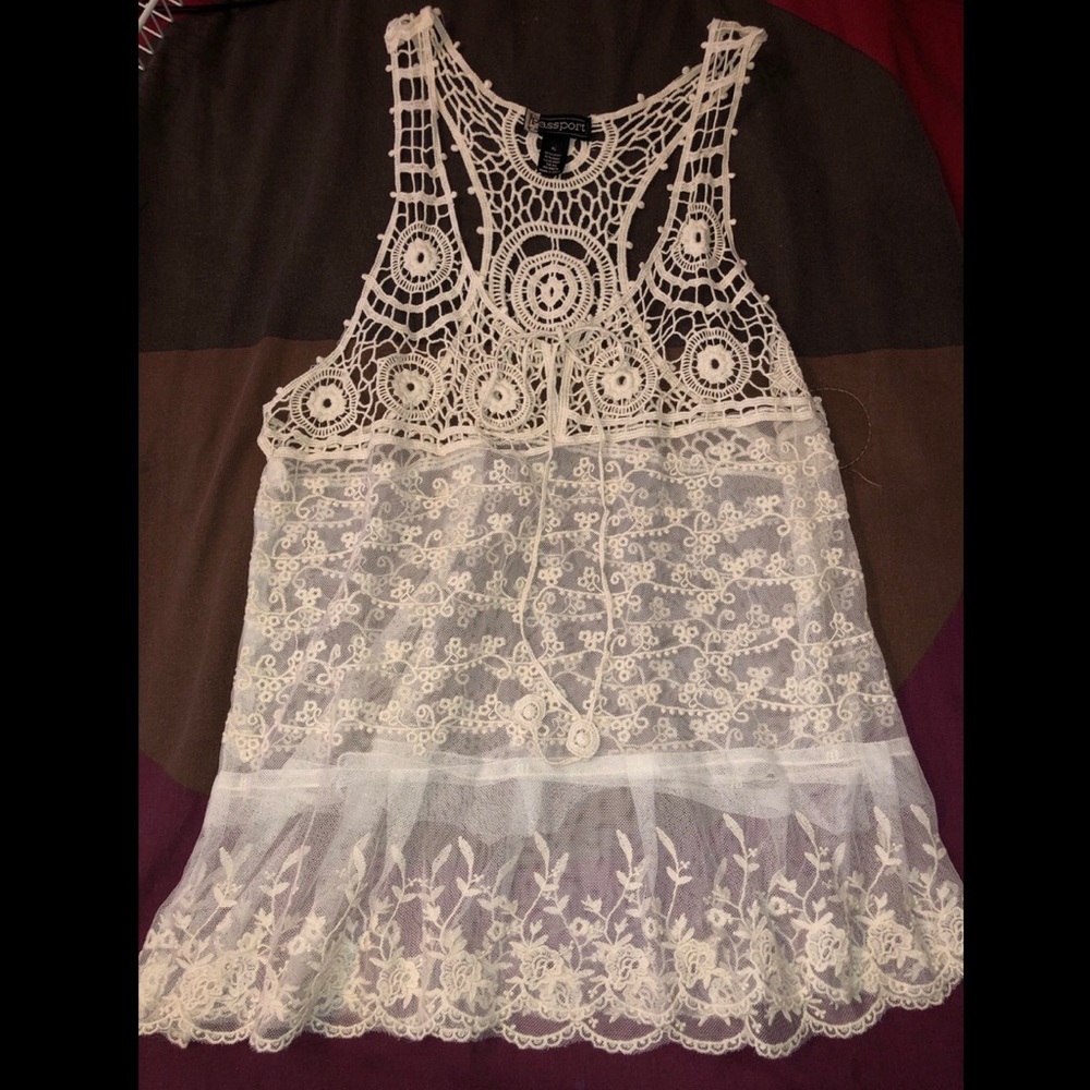 Lace tank top